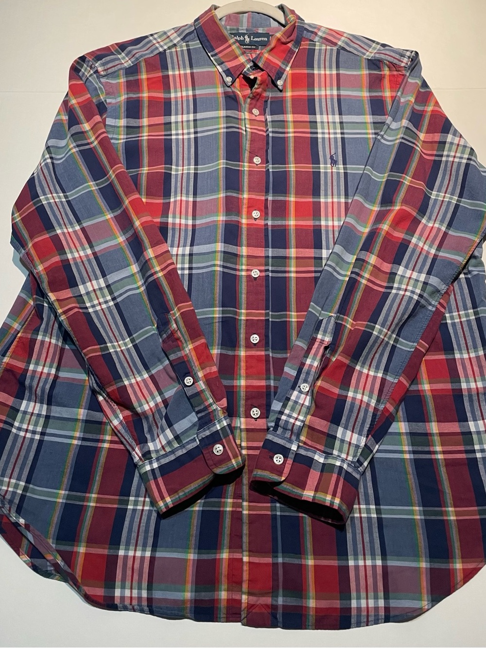 Polo Ralph Lauren Classic Plaid Long Sleeve Button Down Shirt XL